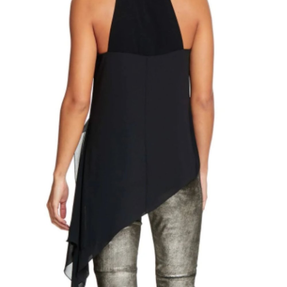 HALSTON DRAPE TANK BLOUSE - Picture 5 of 5